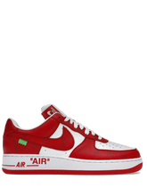 Cargar imagen en el visor de la galería, Louis Vuitton Nike Air Force 1 Low By Virgil Abloh White Red