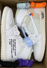 Cargar imagen en el visor de la galería, Jordan 1 Retro High Off-White White