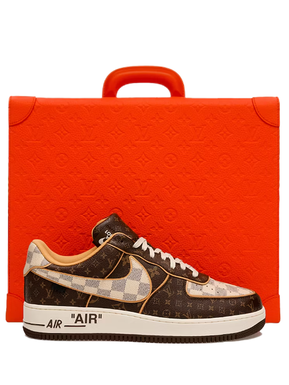 Nike Air Force 1 Low Louis Vuitton Monogram Brown Damier Azur UnicGo